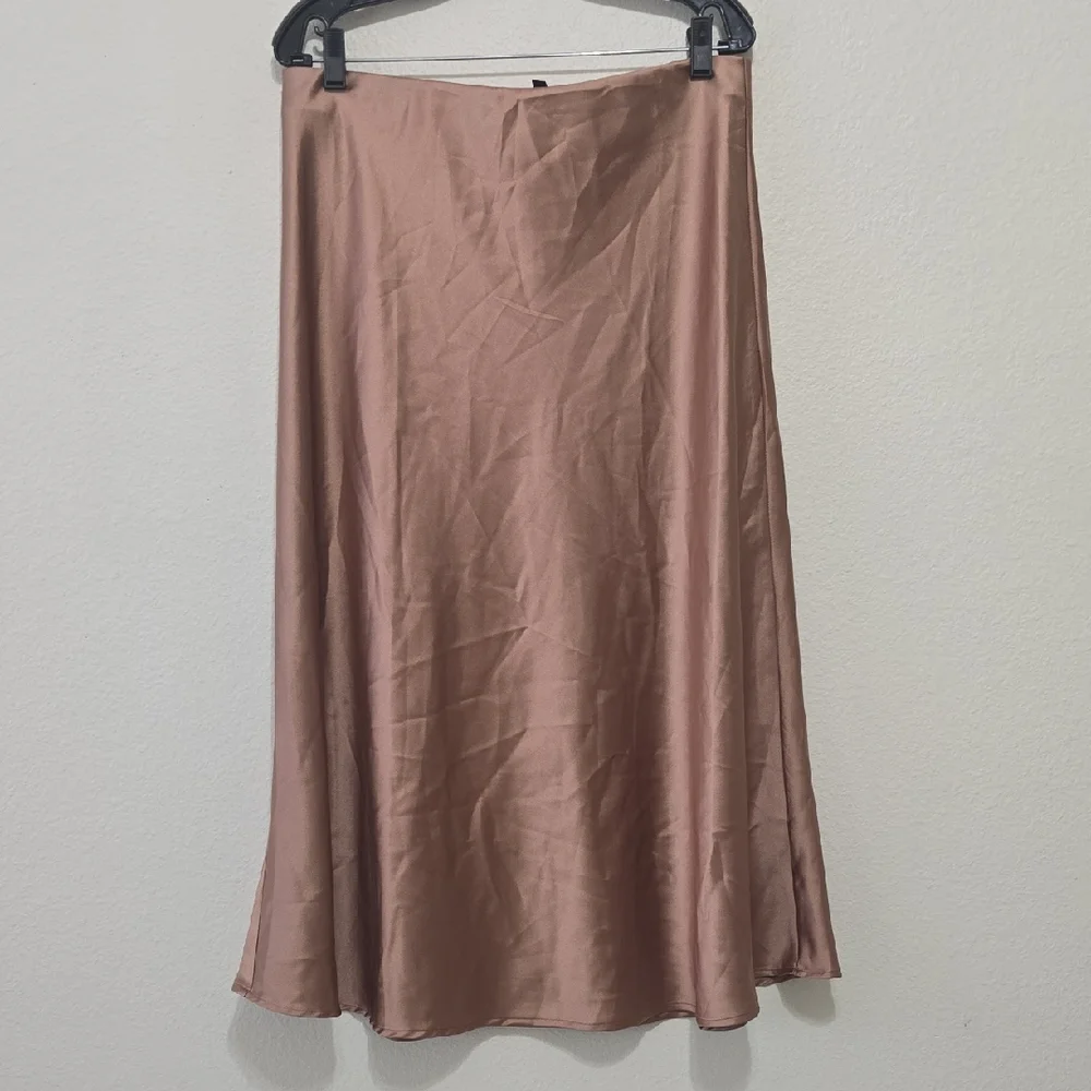 BTFBM SATIN Brown Women's‎ Maxi Skirt XL